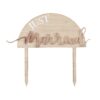Just Married Wooden Wedding Cake Topper Ginger Ray - Afbeelding 2