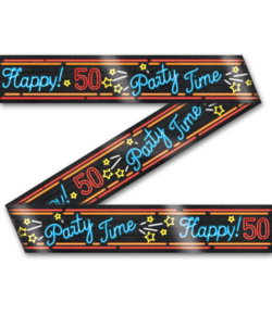Afzetlint 50 jaar Neon