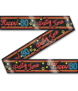 Afzetlint 60 jaar Neon
