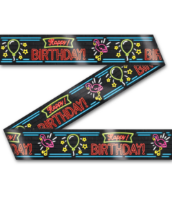 Afzetlint Happy Birthday Neon