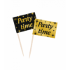 Party Time Classy cocktailprikkers zwart/goud