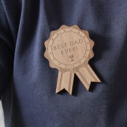 Wooden Badge - Best Dad Ever! Ginger Ray