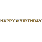 Letterslinger Sparkling Gold Happy Birthday