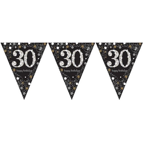 Vlaggenlijn, Slinger Sparkling Gold 30 / 4mtr