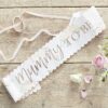 Floral Rose Gold Mummy To Be Baby Shower Sash Ginger ray