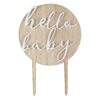 Hello Baby Wood and Acrylic Baby Shower Cake Topper Ginger Ray - Afbeelding 2