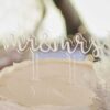 Mr & Mrs Acrylic Wedding Cake Topper Ginger Ray - Afbeelding 3