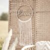 Wooden Love Macrame Wall Hanging Hoop Ginger Ray
