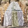 Sage Fabric Table Runner Ginger Ray